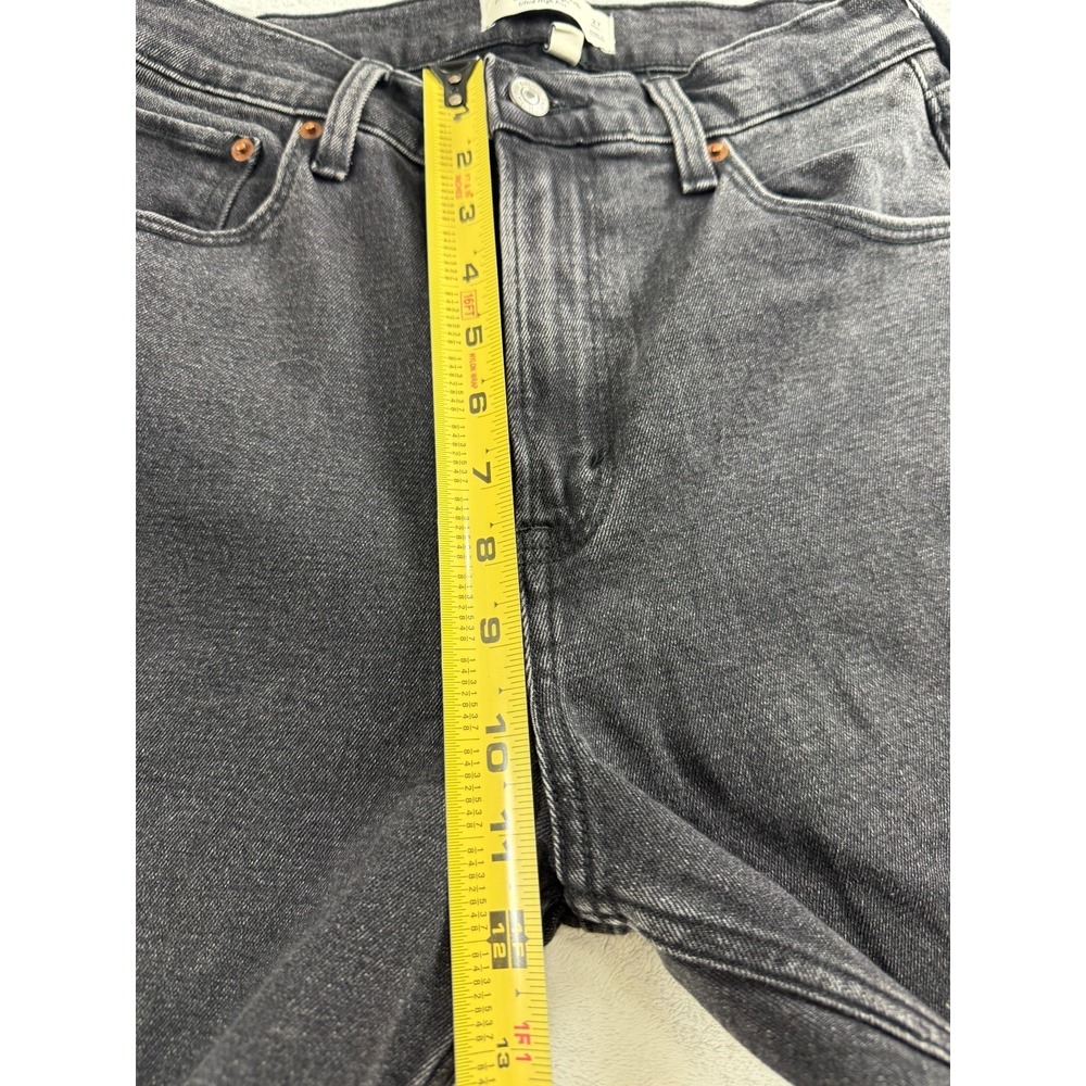 Abercrombie & Fitch Black Cropped Straight-Leg Jeans - Picture 11 of 11